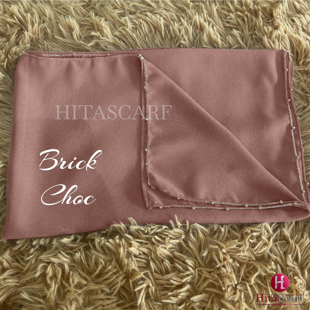 Shawl Beaded Heavy Chiffon 