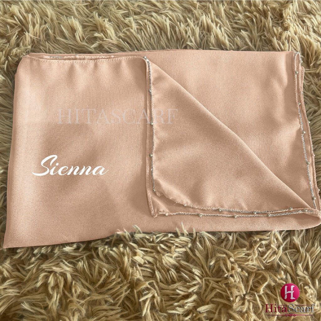 Shawl Beaded Heavy Chiffon 