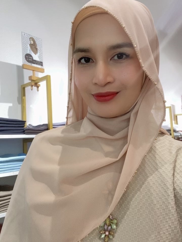 Shawl Beaded Heavy Chiffon 