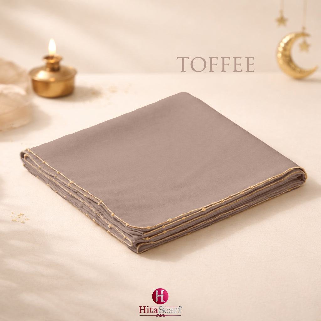 Shawl Hoodie Beaded Chiffon