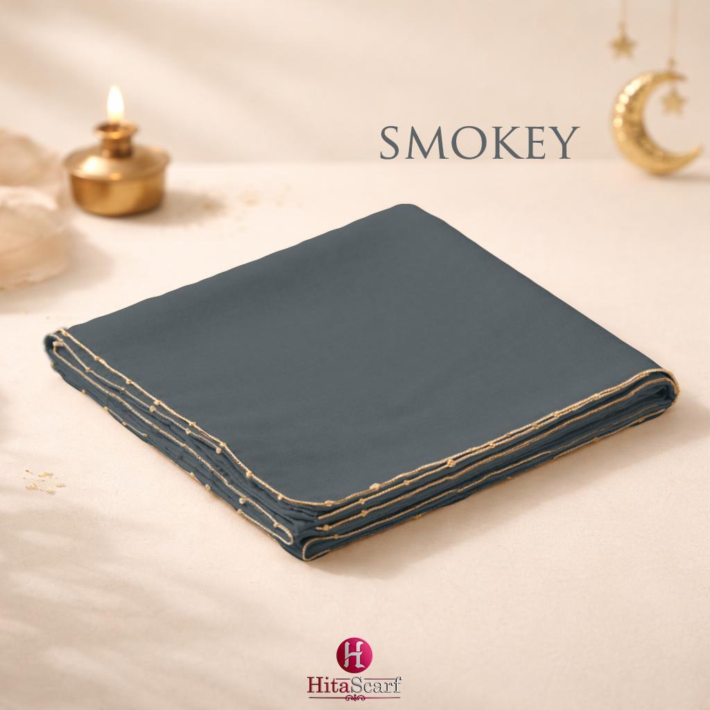 Shawl Hoodie Beaded Chiffon