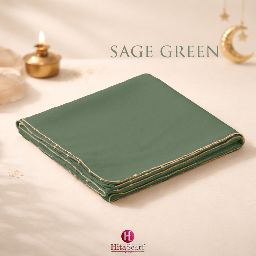 Shawl Hoodie Beaded Chiffon