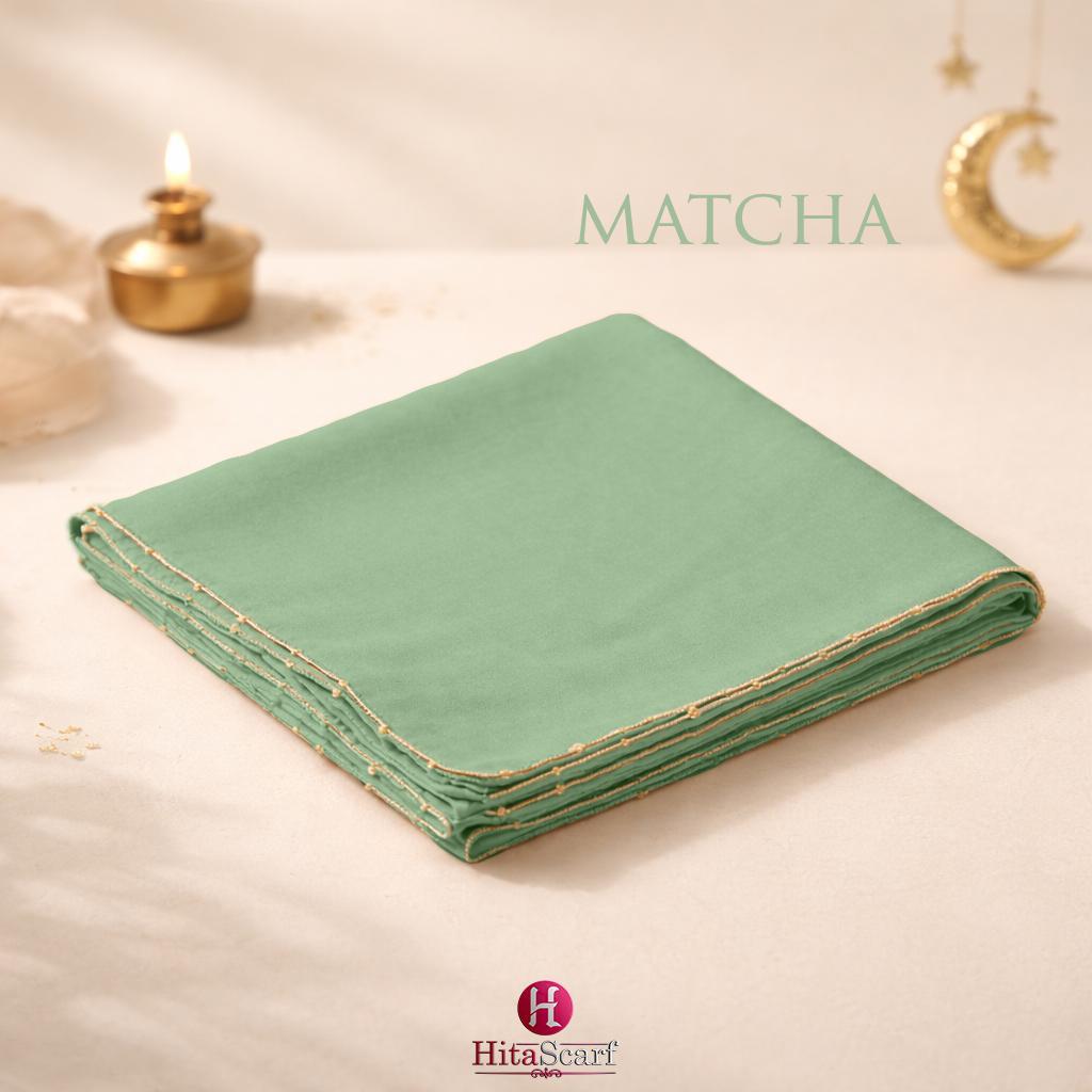 Shawl Hoodie Beaded Chiffon