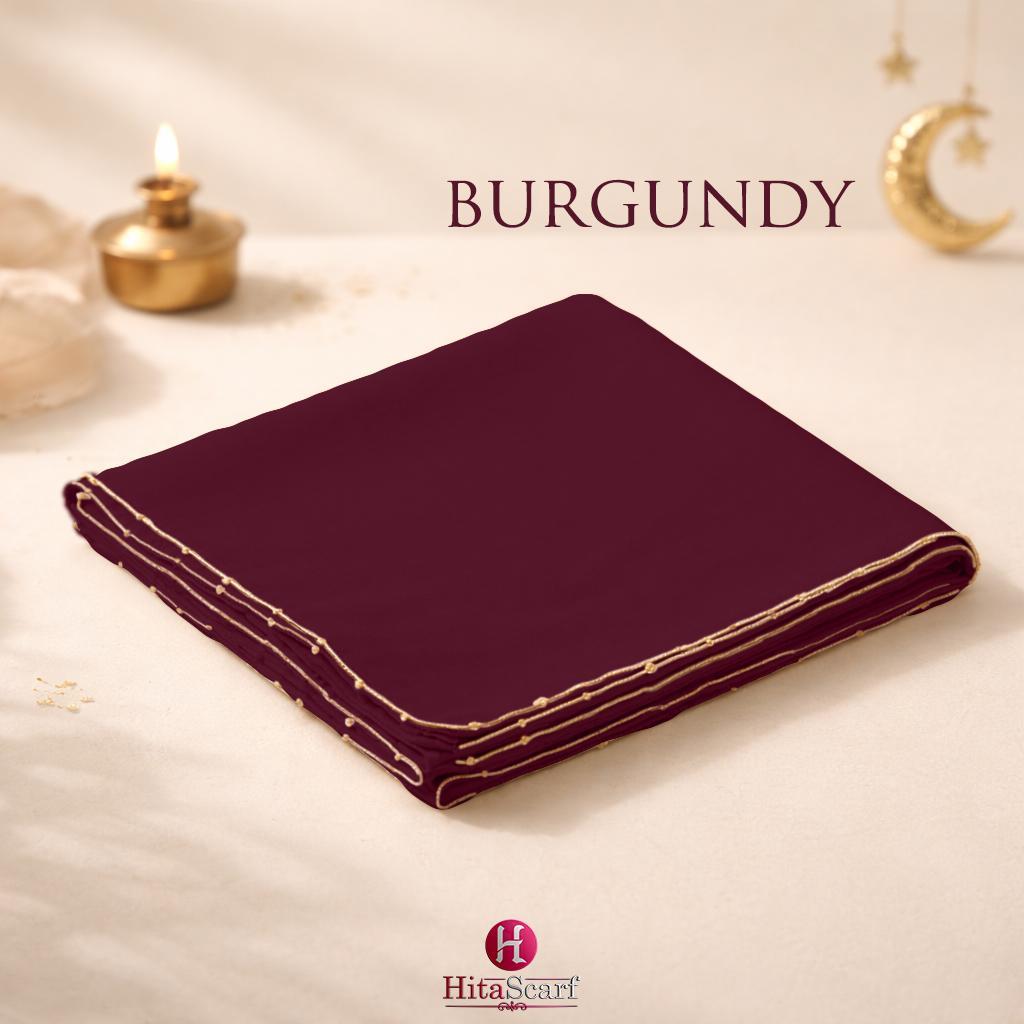 Shawl Hoodie Beaded Chiffon